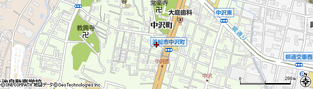 浜松中沢教会周辺の地図