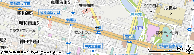 なか卯尼崎昭和通店周辺の地図