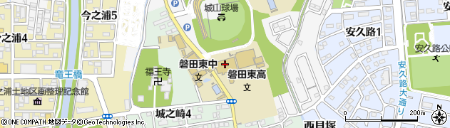 磐田東中学校・高等学校　サッカー部周辺の地図