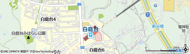 生駒警察署白庭台駅前交番周辺の地図