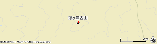 頭ケ津古山周辺の地図