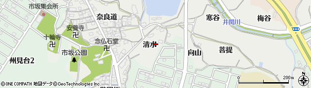 京都府木津川市市坂清水29周辺の地図