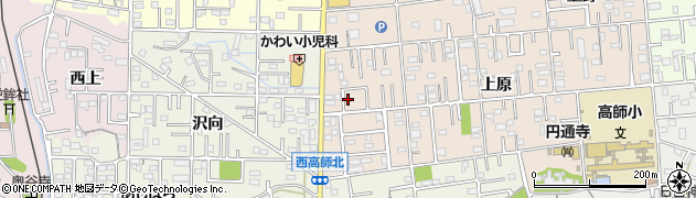愛知県豊橋市上野町上原3周辺の地図