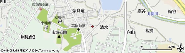 京都府木津川市市坂清水8周辺の地図