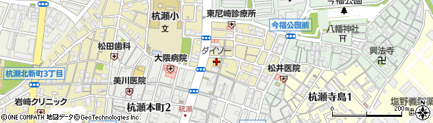 ダイソー尼崎杭瀬店周辺の地図