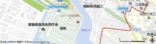 兵庫県加古川市別府町港町1-2周辺の地図