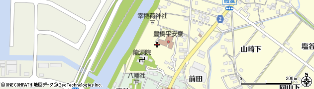 愛知県豊橋市船渡町（城戸中）周辺の地図