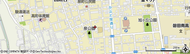 静岡県磐田市国府台周辺の地図