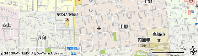 愛知県豊橋市上野町上原75周辺の地図