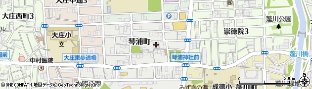 琴浦マンション周辺の地図