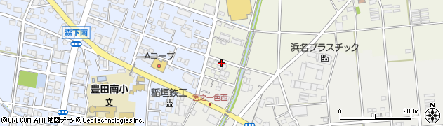 静岡県磐田市上万能249周辺の地図