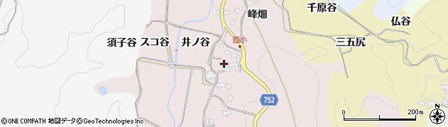 京都府木津川市加茂町西小峰畑周辺の地図