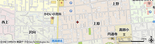 愛知県豊橋市上野町上原74周辺の地図