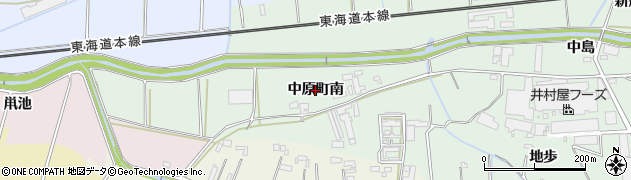 愛知県豊橋市中原町（南）周辺の地図