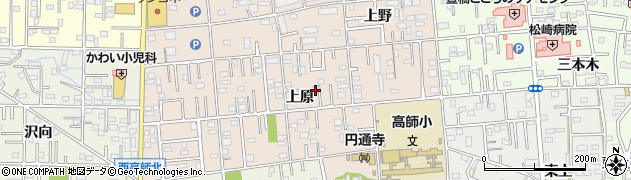 愛知県豊橋市上野町上原97周辺の地図