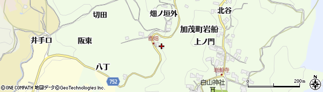 京都府木津川市加茂町岩船（阪東）周辺の地図