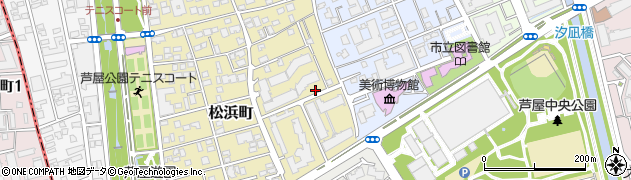 松浜児童遊園周辺の地図