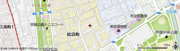 兵庫県芦屋市松浜町8周辺の地図