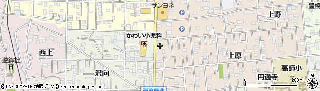 愛知県豊橋市上野町上原1周辺の地図