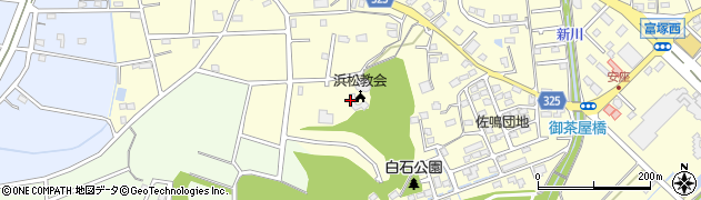 カトリック浜松教会周辺の地図