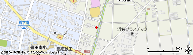 静岡県磐田市上万能253周辺の地図