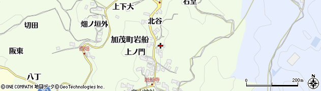 京都府木津川市加茂町岩船（北谷）周辺の地図