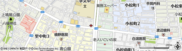尼崎信用金庫鳴尾支店周辺の地図