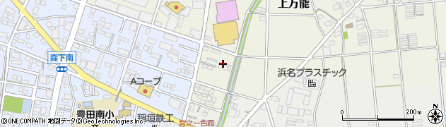 静岡県磐田市上万能255周辺の地図