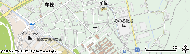 岡山県岡山市北区牟佐797周辺の地図