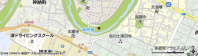 納所橋周辺の地図