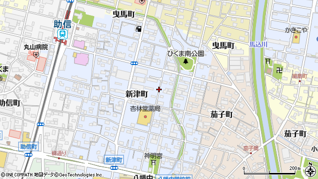 〒430-0911 静岡県浜松市中央区新津町の地図
