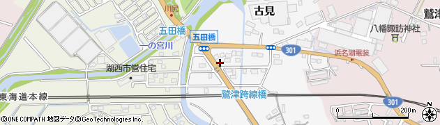 静岡県湖西市古見1216周辺の地図