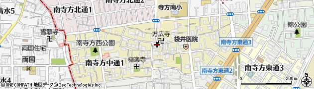 大阪府守口市南寺方中通周辺の地図