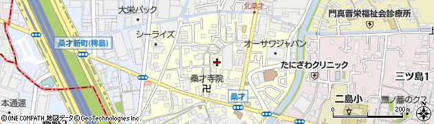 大阪府門真市桑才町周辺の地図