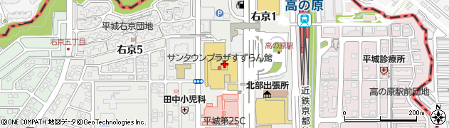 阪急ベーカリー　高の原サンタウンプラザ店周辺の地図