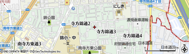 大阪府守口市寺方錦通周辺の地図