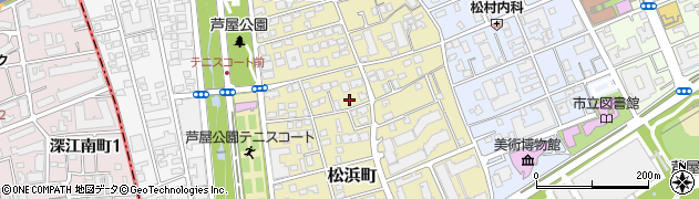 兵庫県芦屋市松浜町2-7周辺の地図