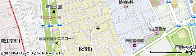 兵庫県芦屋市松浜町7-31周辺の地図