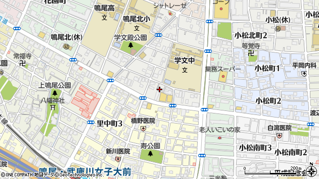 〒663-8182 兵庫県西宮市学文殿町の地図