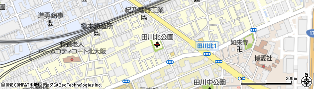 田川北公園周辺の地図