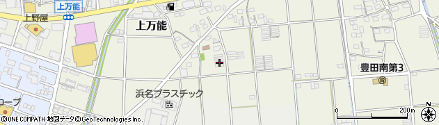 静岡県磐田市上万能96周辺の地図