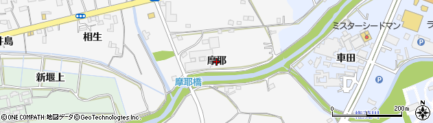 愛知県豊橋市藤並町（摩耶）周辺の地図