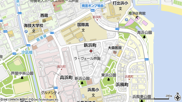 〒659-0031 兵庫県芦屋市新浜町の地図
