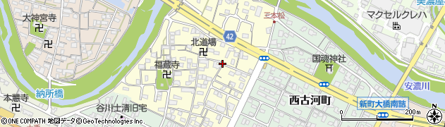 三重県津市押加部町周辺の地図