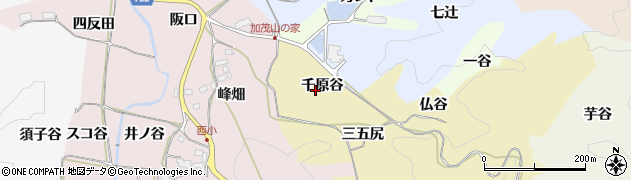 京都府木津川市加茂町北大門（千原谷）周辺の地図