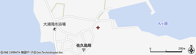 愛知県西尾市一色町佐久島（半内）周辺の地図