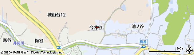 京都府木津川市梅谷（今井谷）周辺の地図