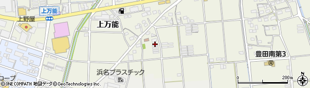 静岡県磐田市上万能98周辺の地図