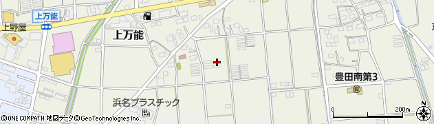 静岡県磐田市上万能65周辺の地図