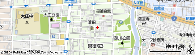 兵庫県尼崎市崇徳院周辺の地図